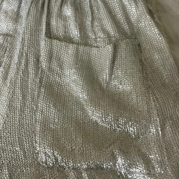 IRO Inaro silver sequin high waisted shorts - Picture 12 of 14